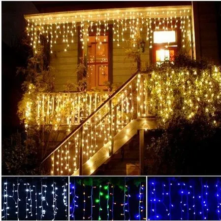 8MX0.65/12MX0.65/16MX0.65/20MX0.65/24MX0.65LED Icicle String Lights Christmas Fairy Lights Outdoor Home For Wedding/Party/Curtain/Decoration