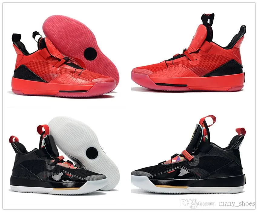 Nike Jordan 33 Año Nuevo Chino 33 Hombres Zapatillas de baloncesto Negro 33s
