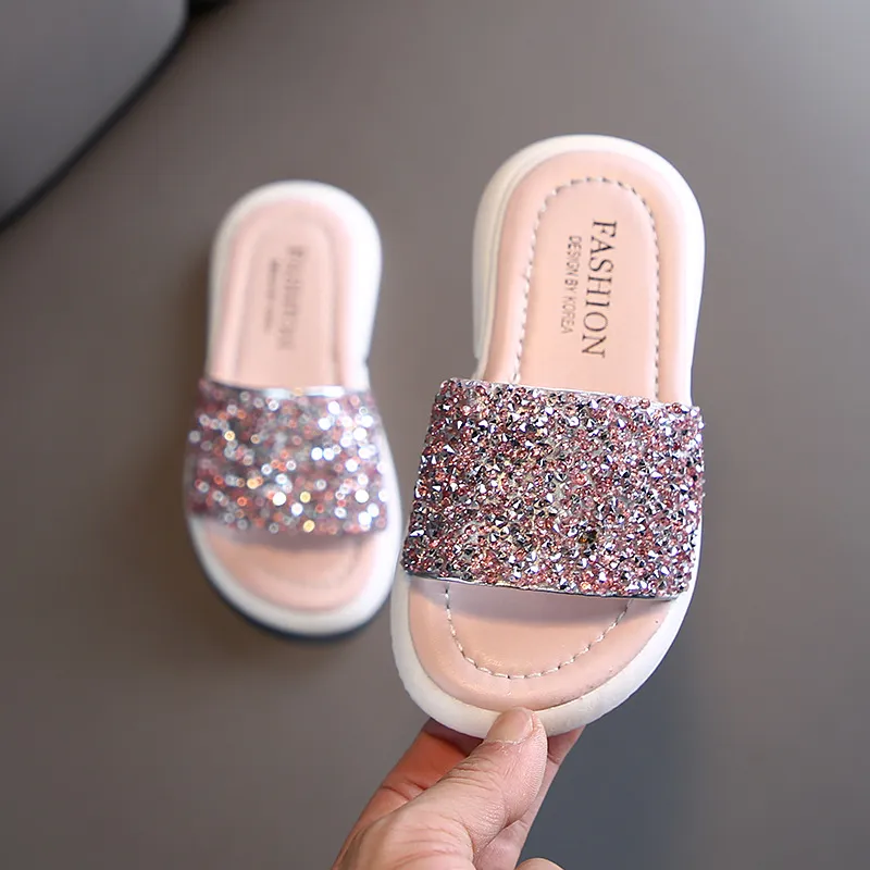 Glitter Sequin Glitter Slippers For Girls Perfect For Summer Beach Days And Outdoor Activities From Windowplant 15.11 DHgate.Com