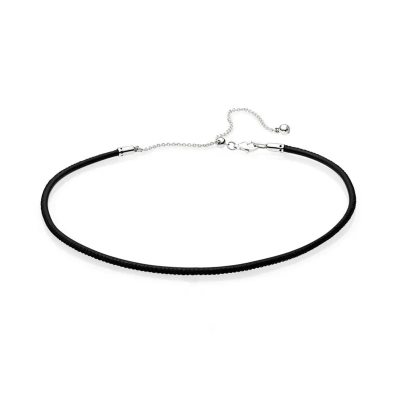 Double Heart Pendant Sparkling Collier Necklace | Pandora Necklaces