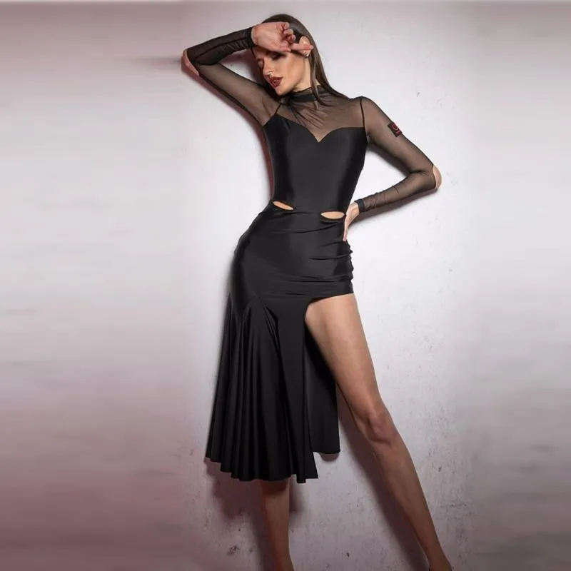 Escenario desgaste empalme vestido latino disfraces de salsa danza de tango mujeres samba traje ropa para Escenario desgaste empalme vestido latino disfraces de salsa danza de tango mujeres samba traje ropa para