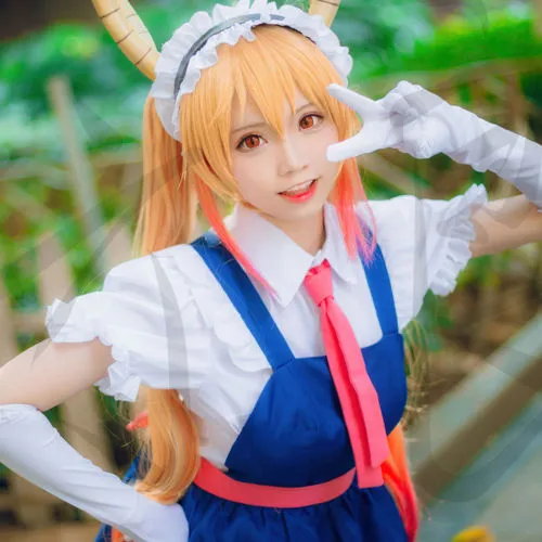 Miss Kobayashis Dragon Maid Tohru Cosplay Anime Pruik Haarband