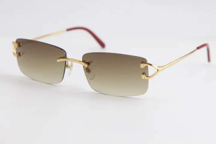 Occhiali Vintage Metallo Occhiali Da Sole Quadrati Retrò - Foto 4