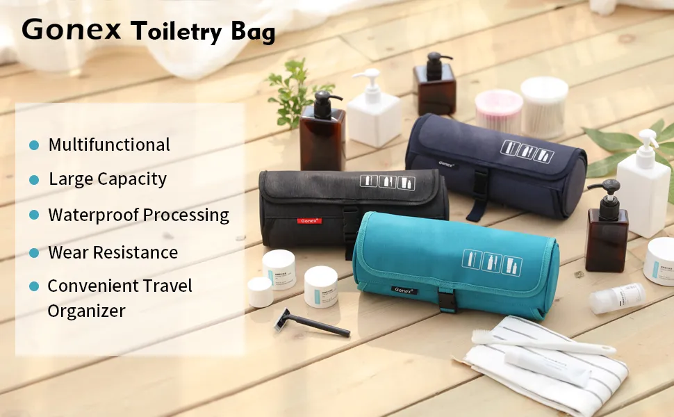 Gonex hanging toiletry bag 2025