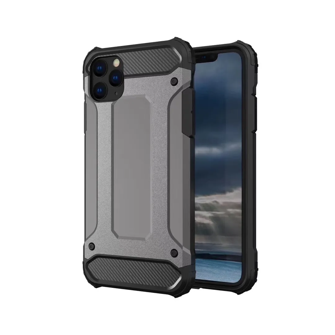 Armor Hybrid Defender Case TPU + PC صدمات القضية غطاء لفون 12 برو ماكس 11 XS XS XS ماكس 6 7 8 زائد SE 2020 220 قطعة / الوحدة