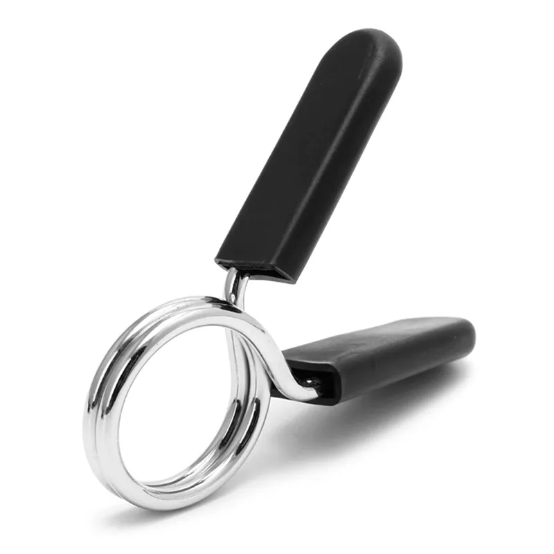 Stainless Steel Barbell Spring Collars Clips Weight Bar Collar Dumbbell Clips - Spring Collar and Barbell Spring Collars price