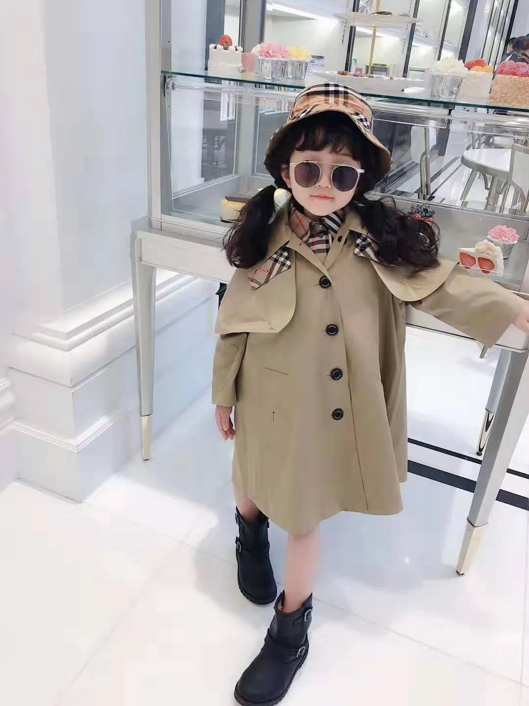 Kids Designer Clothes Boy Dress Tench Coat For Child Toddler Outfit