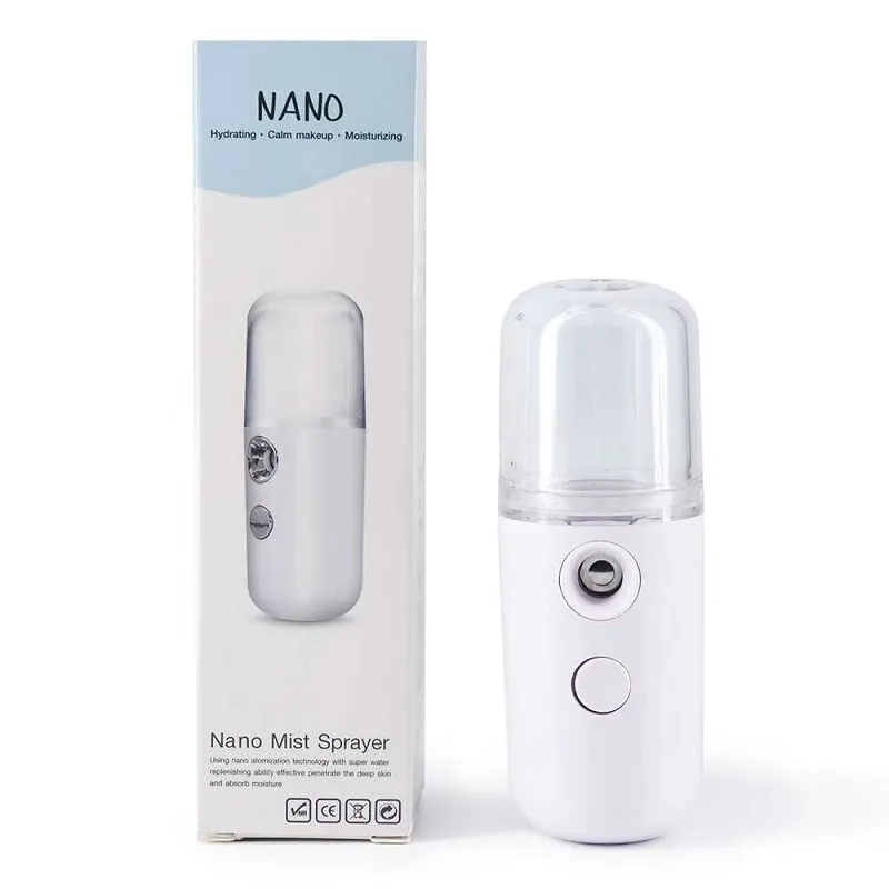 Mini Nano Nebulizzatore portatile umidificatore Nebulizzatore corpo viso Vapore Idratante Strumenti per la cura della pelle 30ml Spray viso Strumenti di bellezza