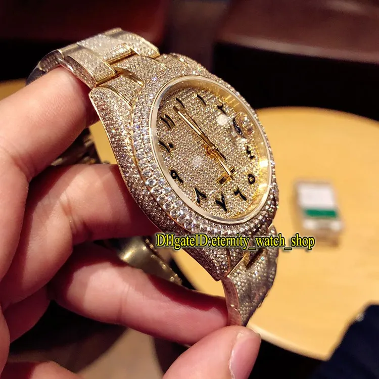 Diamond Diamant Automatic Mens Watch 41mm Gold 904L Steel Case Sapphire Crystal 2024