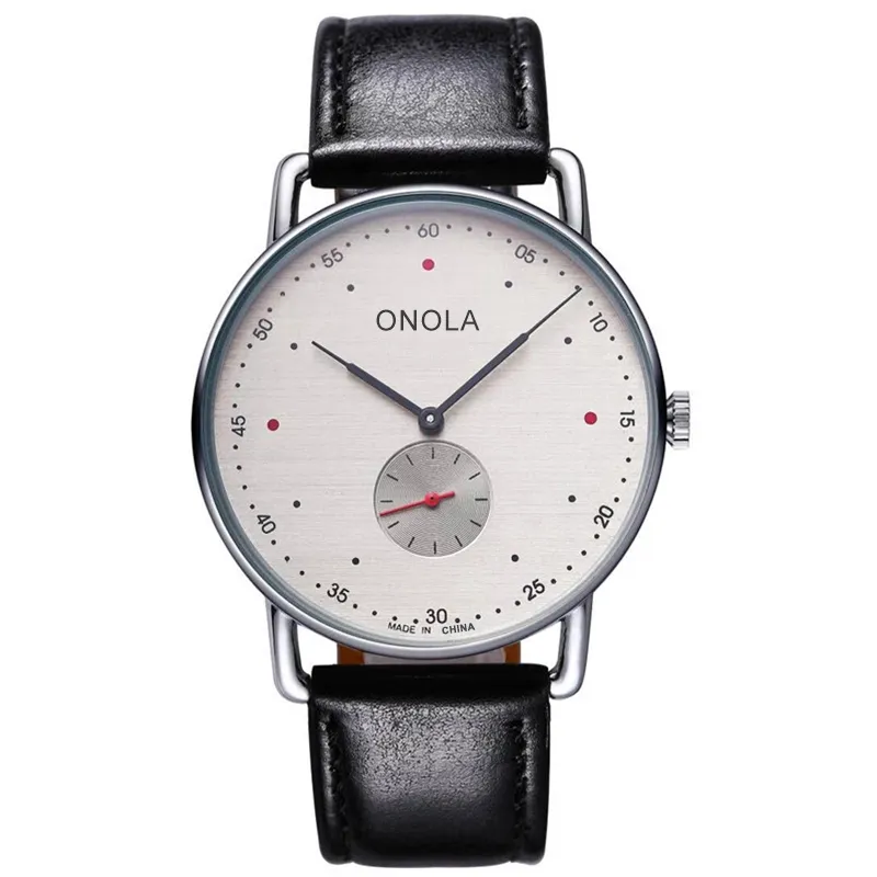 ONOLA 2020 simple ultra-mince montre à quartz hommes classique marque de luxe en cuir/nylon homme montre tenue décontractée étanche Relogio Masculino