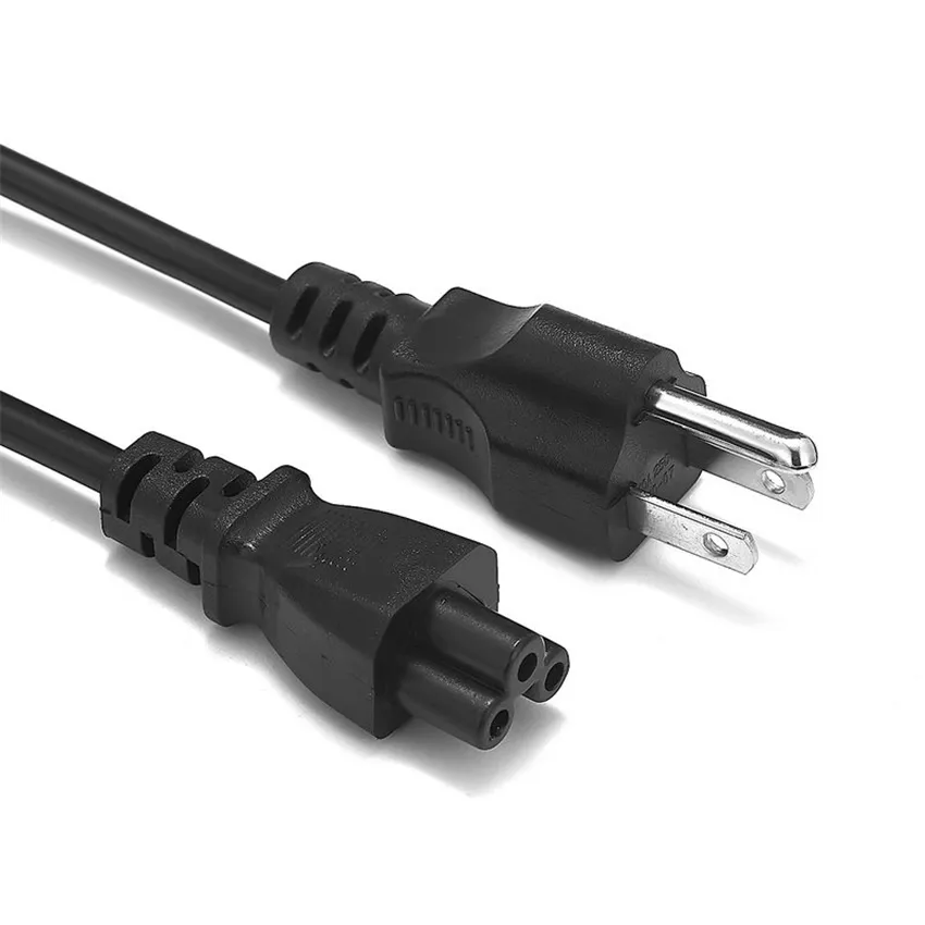 Hochwertiges 1,2 m langes 3-poliges EU-US-AU-UK-Stecker-Computer-PC-AC-Netzkabel-Adapterkabel für Drucker, Netbook, Laptops, Game-Player, Kameras, Europa-Powe-Stecker