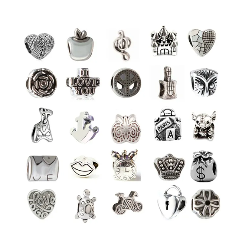 Custom Designed Charms for Jewelry Making Bulk Logo Charms 25mm / Silver / 3 Charms