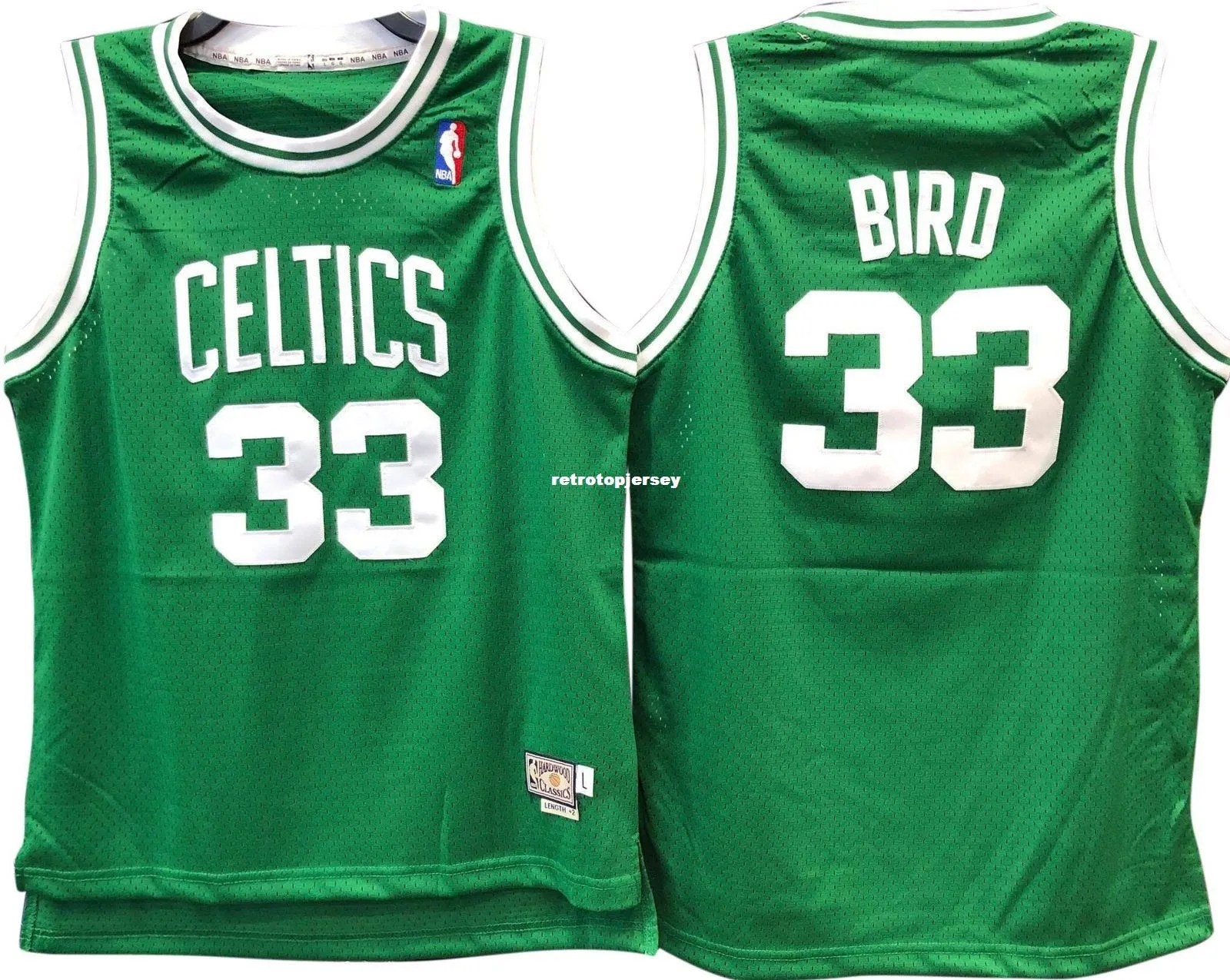 LARRY BIRD # 33 Vert Cousu de haute qualité Rétro Vintage Top JERSEY Hommes Gilet Taille XS-6XL Maillots de basket Cousus Ncaa