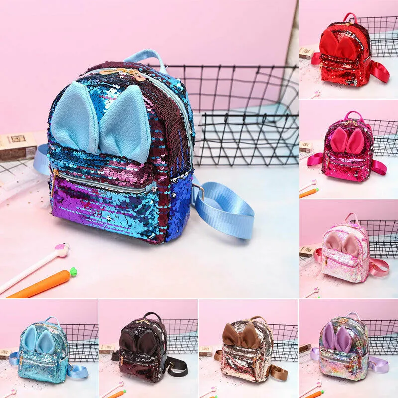 Adorable Sequin Rabbit Ears Toddler Backpack For Girls Perfect For School,  Travel And Everyday Use From Colorful12345, $14.32