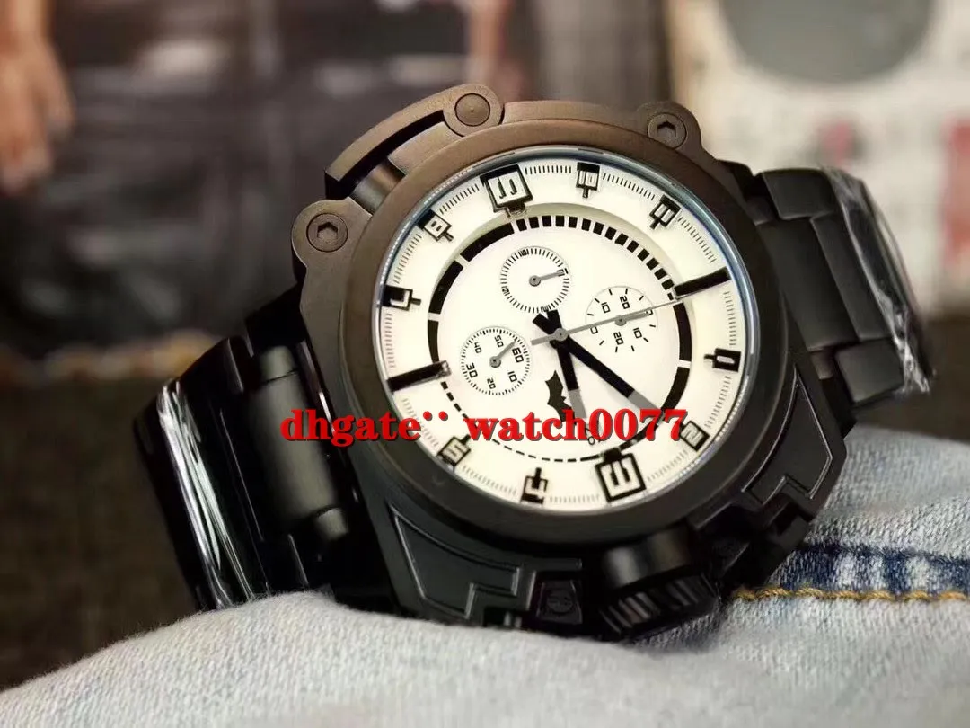 NEW DZWB0001 Men s Black stainless steelDial Band Chronograph Wrist Watch 0001292F