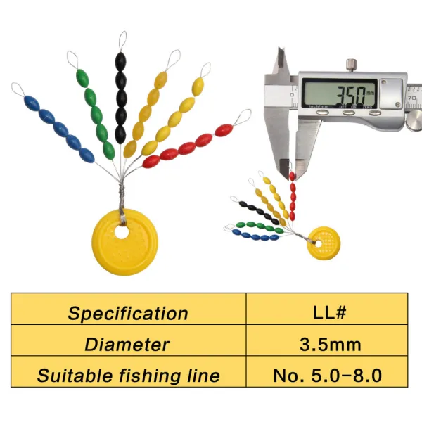 Fishing Bobber Stoppers Soft Rubber Float Line Sinker Stops Space