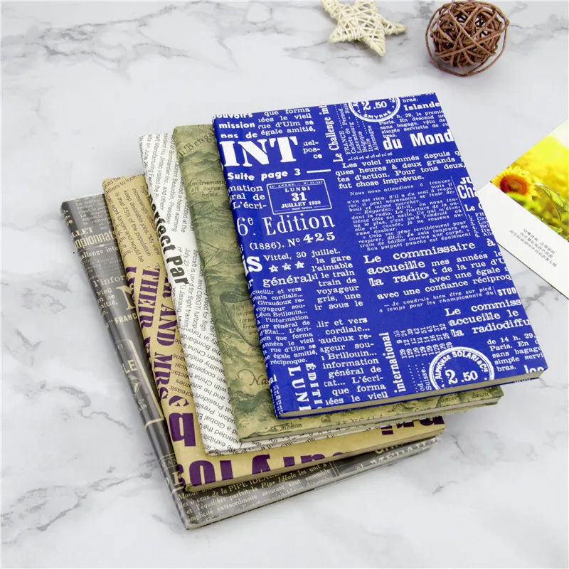 Wrapping Paper Vintage Newspaper Gift Wrap Artware Packing Package