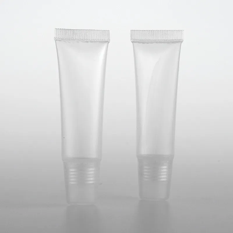 8ml Clear Plastic Empty Bottle Refillable Soft Tubes Balm Lip lipstick Cosmetic Containers Makeup Box DHL