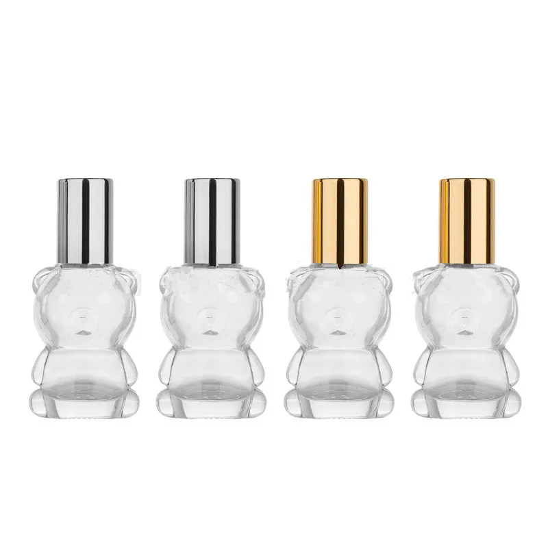 Mini huiles essentielles de 8ML, boule à roulettes en métal, bouteilles de parfum en verre, bouteilles vides rechargeables à roulettes pour voyageur F2259