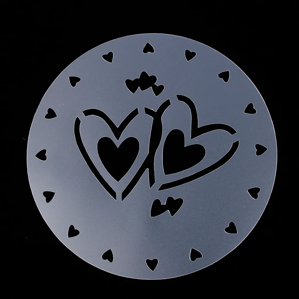 DUBENS Stencil in plastica per torte, aerografo, biscotti, fondente, fai da te, per decorazione di torte, mousse e tesa (fiore G