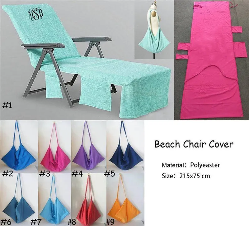 Strand Lounge Stoel Cover Zomer Party Dubbel Fluwelen Zonnebaden Microfiber Zwembad Ligstoel Strand Stoel Cover 215*75 CM