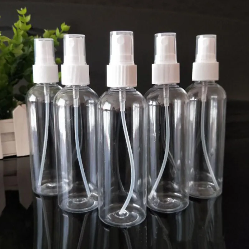 Kunststoff-Sprühflaschen im Großhandel, 100 ml, leer, feiner Nebel, Sprühflaschen, Reise-Parfüm-Zerstäuber für Reinigungslösung
