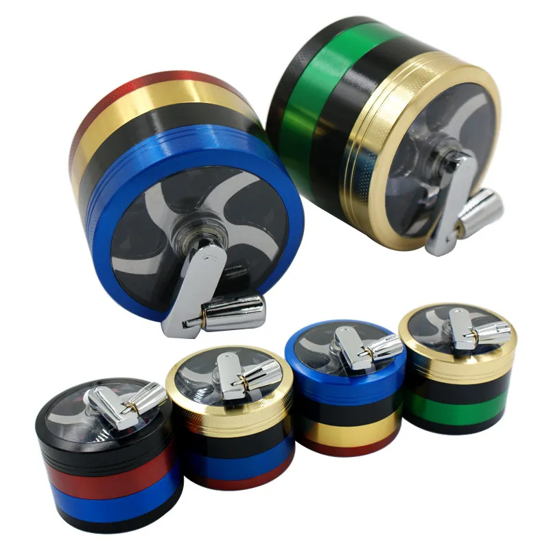 Zinc Alloy Metal Grinders 4 Layers Diameter 63mm Grinders Colored