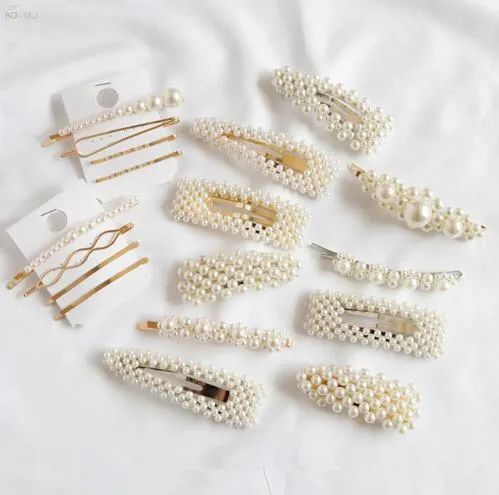 4 Stück Damen Haarschmuck Mit Perlen – Elastische Haargummis Für Hochsteckfrisuren, Zierde Für Frauen & Mädchen