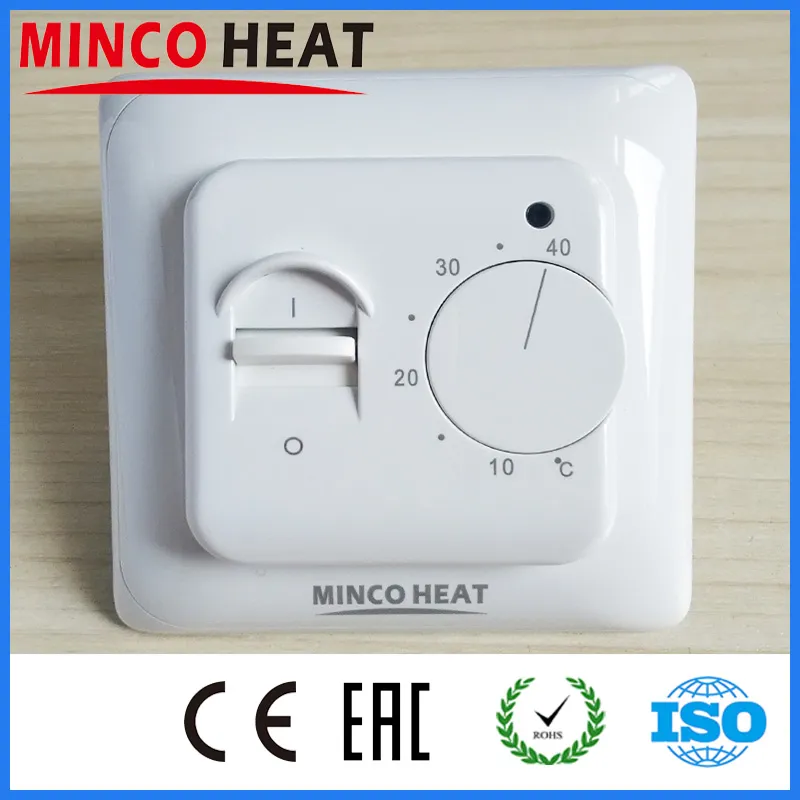 Freeshipping 220V 16Amps Warm Floor Heating System Room Temperature Controller Manual Thermostat (5pcs)