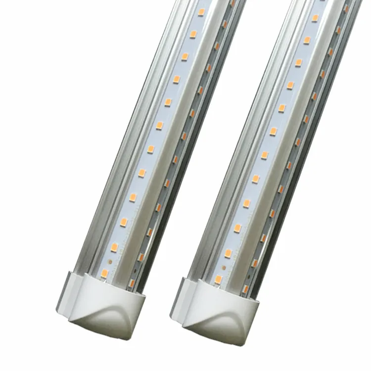 4ft 5ft 6ft 8ft LED Lights Tubes à LED intégrés en forme de V 4 rangées de LED SMD2835 LED Lights 100LM / W Stock in USAV-Shaped 2ft 3ft 4f