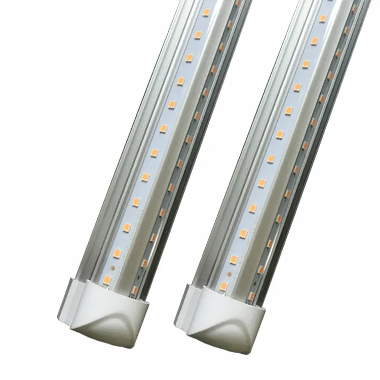 4 pés 5 pés 6 pés 8 pés Luzes LED V-Shaped Tubo LED integrado luminárias 4 Row LEDs SMD2835 Luzes LED 100LM / W Stock em USAV-Shaped dois pés 3 pés 4F