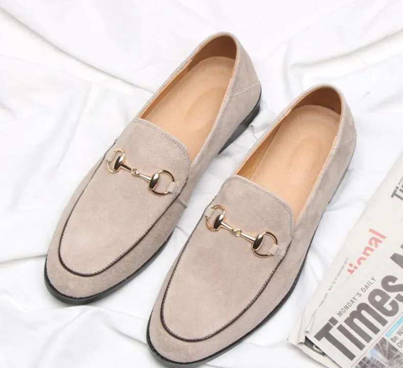 Promotion 2019 Printemps Hommes Mocassins En Velours Chaussures De