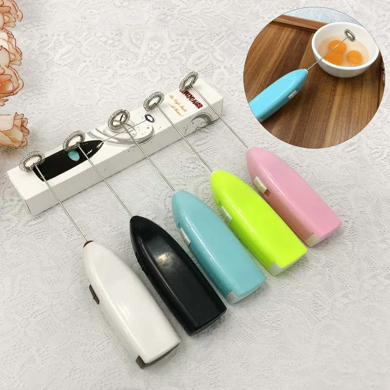 Cucina di casa Frusta Ugello Utensili Frullatori elettrici portatili 5 colori Mini caffè Latte Uova Frullatori Mixer Shaker Frullino per le uova BH2206 TQQ