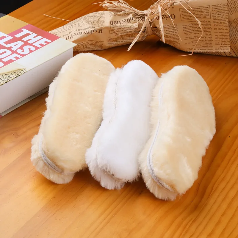 2022 Insulation fur insoles Wholesale keep warm WGG wool shoe-pad winter integrated imitation wools insole thickened soft snow boots insole