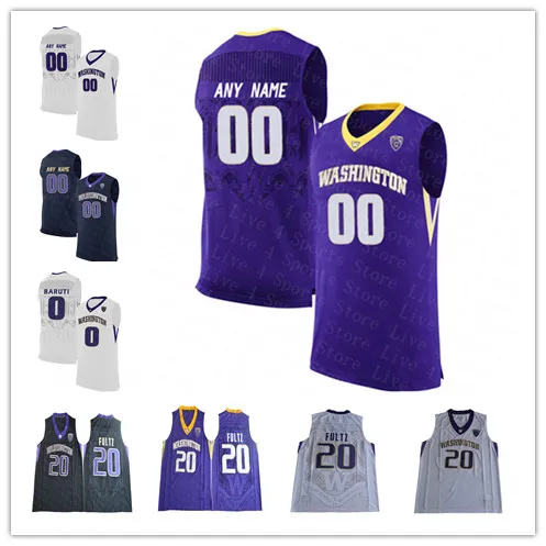 Men NCAA Washington Huskies College Jerseys Basketball Markelle Fultz QUADE GREEN ISAIAH STEWART MARCUS TSOHONIS NAHZIAH CARTER Murray