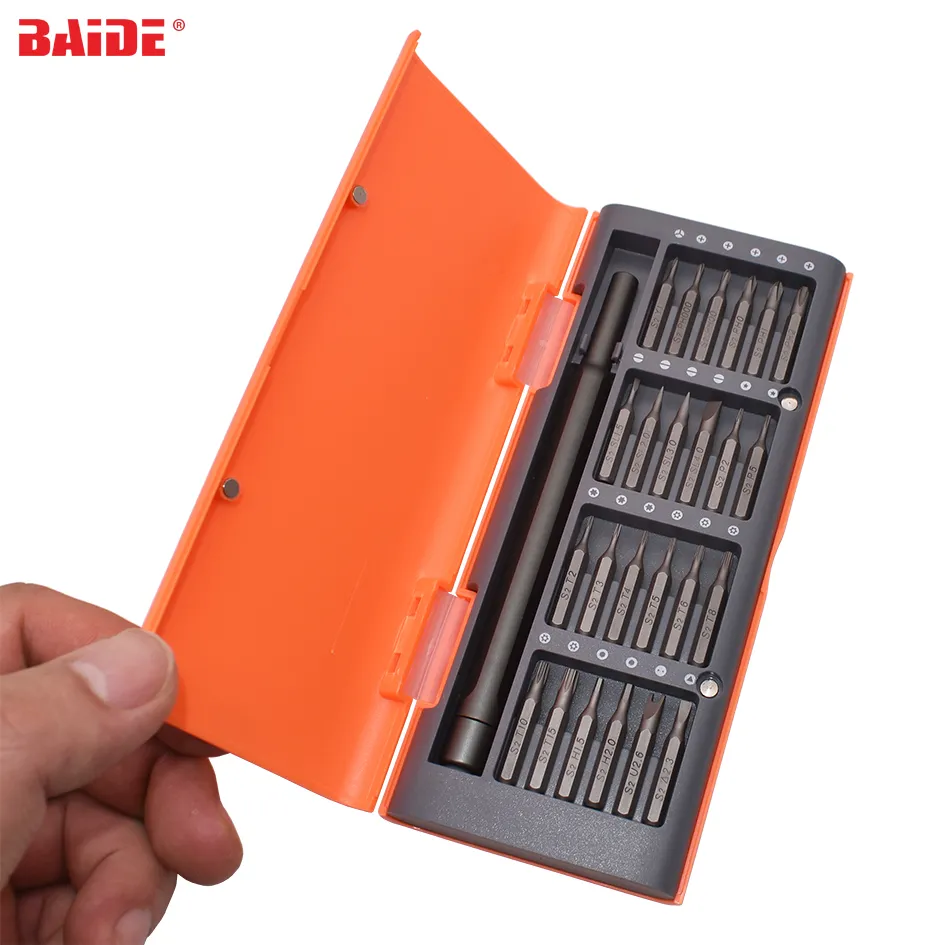 New Style Orange Case 24 in 1 Precision Screwdriver Set With S2 Bits Accept OEM Logo for Mi Screw Driver Tools Kit 20set/lot