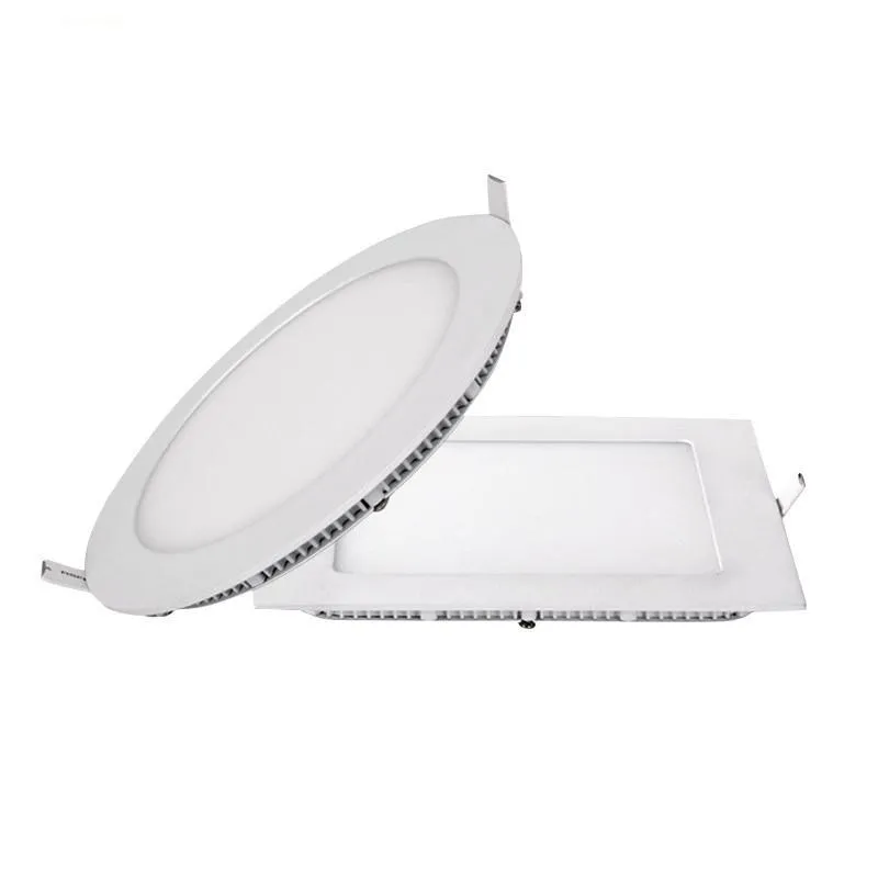 Ściemnialny 9W / 12W / 15W / 18 W / 21W LED Lampa Downlight Lampa Ciepłe / Naturalne / Cool White Super-cienkie okrągłe / kwadrat