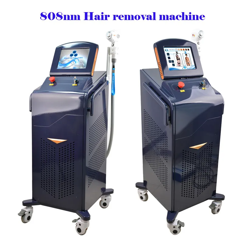 Hot Sales Professional Laser Hair Removal Machine 808nm Laser Skin Rejuvenation 100 miljoner Shots 2 års Garantityp Anpassning