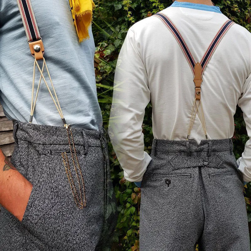 NEW Gentleman Retro Suspenders Trousers Sling Elastic Suspender For Men  Pants Button Type Strap Skirt Vintage Suspender From Fashionable16, $22.54