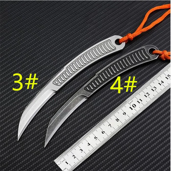 New Arrival BAS13 claw karambit Tactical Knives 440C Stone Wash Blade Full Tang Steel Handle Fixed Blade Paper cutter Knife