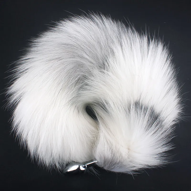 Fanala Drop Shipping Real Fox Tail Anale Plug Anus Toy Butt Plug Animal Rol Play Cosplay Fox Tail voor Sex Game Erotic Toy Y190716