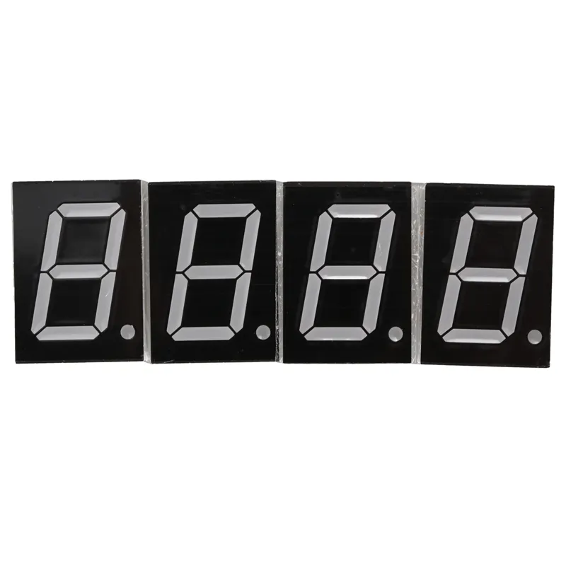 Horloge / Calendrier LCD - Digits blancs sur noir - Radio-pilotée