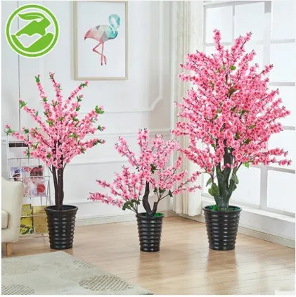 PIANTA IN VASO Artificiale Piante Finte Bonsai Di Fiori Fiore Ornamento