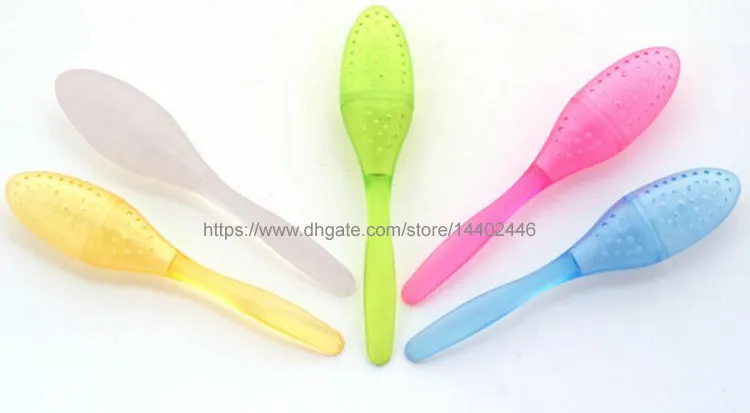 200PCS Silicone Tadpole Tea Spoon Colander Steeper Teaspoon Infuser Filter Verktyg Kök Trä Tea Stick