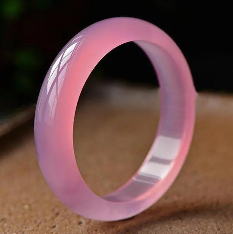 Bracciale da donna in giada quarzite naturale, tipo ghiaccio, bracciale in giada quarzite rosa