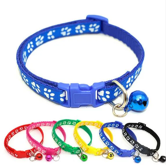 Easy Wear Cat Dog Collar met Bell Verstelbare Gesp Dog Collar Cat Puppy Pet Supplies Cat Dog Toebehoren GA650