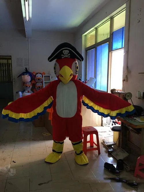 2023 Hot sale parrot mascot costume cute cartoon clothing factory customized private custom props walking dolls dol customized