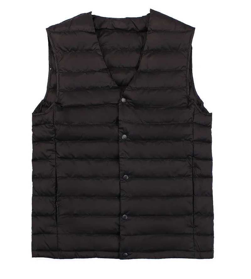 Collarless vest mens store