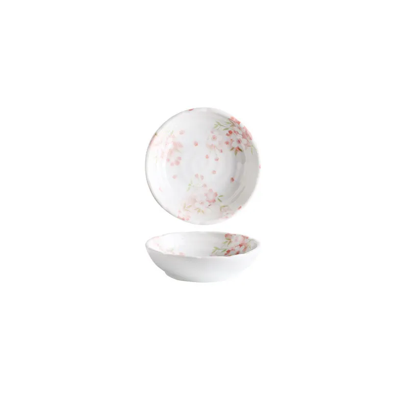 Early Spring Cherry Blossom Ceramic Sauce Dishes Small Seasoning Sushi Dipping Bowl Tea Pearl Bag Holder Pink Sakura Japanese Dinnerware From Casaideacn 1.8 DHgate.Com