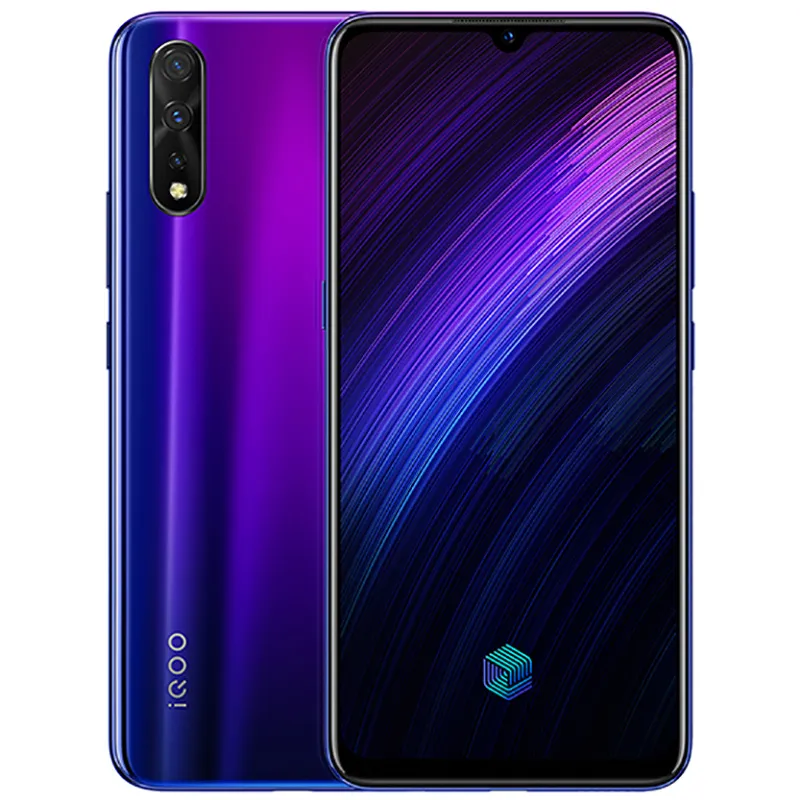 Оригинальный Vivo IQOO NEO 855 4G LTE Сотовый телефон 6 ГБ ОЗУ 64 ГБ 128 ГБ ROM Snapdragon 855 16.0MP Android 6.38 "AMOLED Полноэкранный отпечаток пальца ID лица Skack Smart Mobile